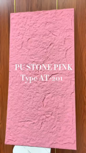 PU Stone Panel Batu Alam 3D Dinding Estetik 60x120cm Desain tekstur natural untuk Interior