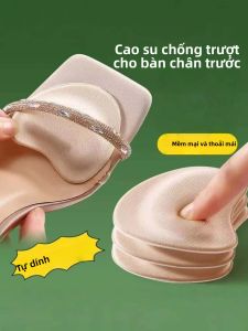 2 Đôi Miếng Lót Xốp Nữ Đệm Bàn Chân Trước Hút Ẩm Chống Trơn Trượt Sự Thoải Mái Đặc Biệt Cho Xăng Đan Bóng Chân
