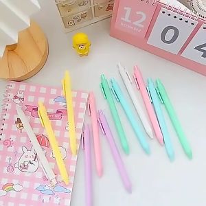 Bayar Di Tempat - Pena Cetekan Macaroon / Alat Tulis Sekolah Kantor / Pena Warna Warni Bolpoint