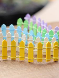 Creative Moss Micro Landscape Ornament Artificial Flower Fence Flexible Handicraft DIY Material Succulent Flower Pot Small Ornaments