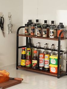 2/3 Tier Kitchen Seasoning Rack Spice Rack Storage Rack Knife Rack Chopsticks Condiment Storage Rack