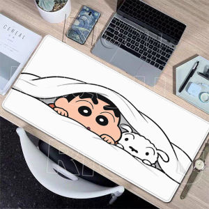 Potdemiel | Extended Anime Cartoon Mouse Pads C-Crayon Shin-chans Desk Mats Peripherals HD Gamers Anti-slip Keyboard PC Rubber Table Carpets
