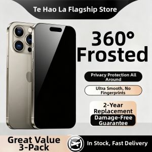 Tehaola | Privacy Tempered Glass Film Full Screen Protection No Fingerprint Shatterproof Mobile Phone Screen Protector