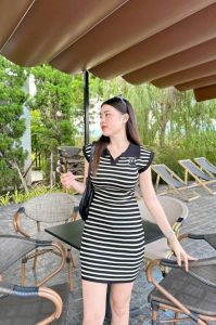 ชุดของ 🌈MesubShop🌈 มินิเดรสทรงคอโปโล ผ้าทอลายสลับสี ยืดเยอะ 💧 ผ้านุ่มไม่หนาใส่สบาย สาวอวบก็ใส่ได้ค่า รุ่น ลิฟต์แก้ว ที่มีราคาและประสิทธิภาพสูง