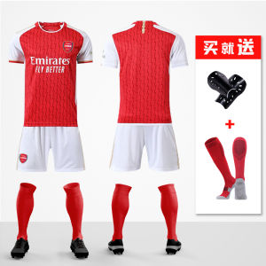Arsenal Football Kit Home Away Match Training Uniform Short Sleeve Mens Set Polyester Material Quick Dry Technology