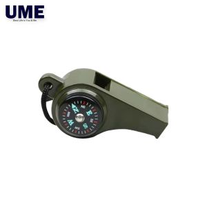 Multi Function Whistle Compass Thermometer High Decibel Survival Whistles Outdoor for Camping Hiking LW6028