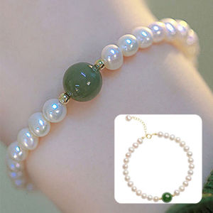 Corinna Indigo Bracelet Pearl Female High-end All-match Girlfriend Bracelet Turn Luck Beads COD