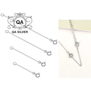 Dây bạc 925 tăng đơ nam nữ vòng cổ lắc tay chân S925 BASIC QA SILVER Earrings AC240801