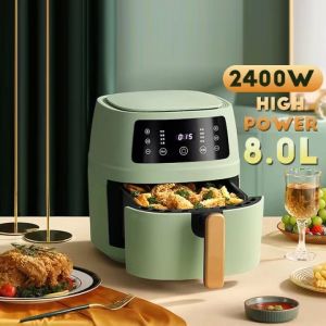 【Ready Stock】SILVER CREST 8L 1400W Smart Air Fryer Electric Oilless Cooker with LCD Screen Health Fryer
