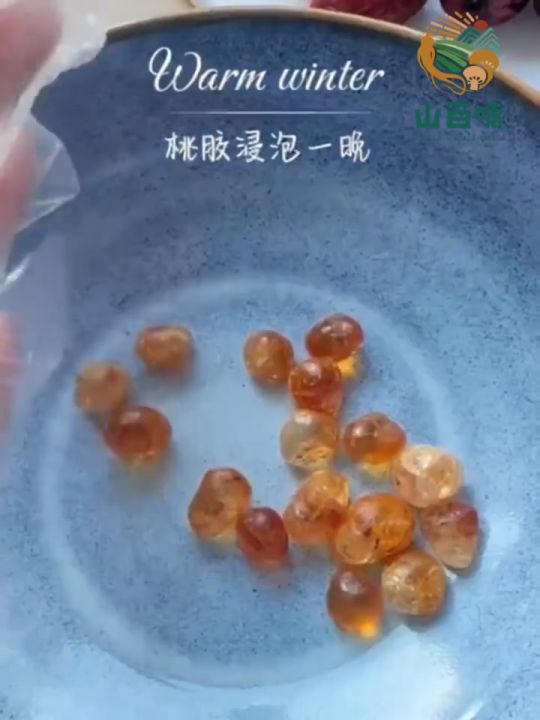 优质桃胶 純天然干净无杂质免挑 Natural PEACH GUM PRUNUS PERSICA Gum persik alami 500g ...