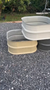 [ทรงสี่เหลี่ยมจตุรัส]กระถางเมทัลชีทปลูกผัก ขนาดกว้าง78cmxยาว81cmxสูง40cm ปลูกดอกไม้ต้นไม้