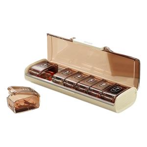Vilscijon | Portable Weekly Medicine Organizer with Daily Reminder