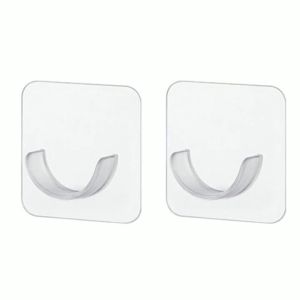 2/6/8Pcs Punch-free Household Telescopic Pole Support Sticker Nail-Free Adjustable Rod Holder Crossbar Wall Hooks Fixing Bracket