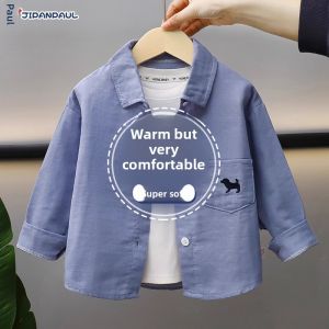 JIFANPAUL | Spring New Boys and Girls Long Sleeve Cotton Shirt