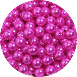 50-1000Pcs With Hole ABS Imitation Pearl Beads 3/4/6/8/10/12MM Round Plastic Acrylic Spacer Beads for DIY Bracelet Necklace