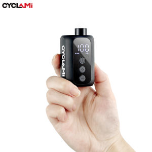 CYCLAMI 100 PSI High Pressure With Screen Mini Pump Portable Pocket Bike Electric Air Pump bicycle Fast Compressor Tire Inflator