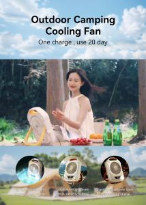 YIOMIO Portable Fan Pro9/Pro S9 Mini Fan Rechargeable 30000mAh Jet Fan Strong Wind 100 Gear Wind Speed Digital Display Adjustable Electric Fan For Commuting Outdoor Sports