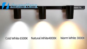 3 สี LED Track Light หลอดไฟแทรคไลท์ ไฟแทรคไลท์ 12W/20W/30W/40W  COB รางไฟ สปอตไลท์ ไฟราง ไฟราว ห้องนั่งเล่น ซูเปอร์มาร์เก็ต