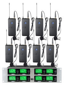 Professional U Band One Dragged Eight Wireless Microphone Head Wear Neckline Clip Chest Ear Singing Stage Performance UHF Four Two Six Microphone