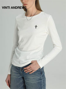 Basic Underwear Tee  Slim Fit Round Neck for Women
