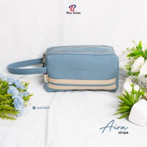 AIRA STRIP POUCH BY BIRU TSABITA DOMPET SERBAGUNA WATERPROOF