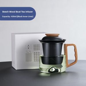 BUZHUO | Aesthetic Female-Suitable Heat-Resistant Tea Infuser Cup