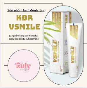 [CHÍNH HÃNG] Kem đánh răng giúp ngăn ngừa đột quỵ VSMILE 1 lốc 5 tuýp 150g/ tuýp (date 2027)