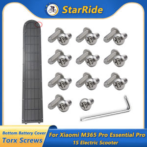 Bottom Battery Cover Stainless Steel Metal Torx Screws for Xiaomi M365 Pro Essential Pro 1S Electric Scooter Machine Screws Part