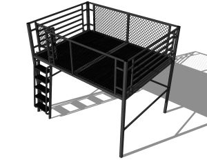 Loft bed customize with gate