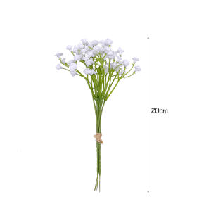 1/2/3pcs White Gypsophila Artificial Flowers Wedding Bouquet Decoration Arrangement Plastic Babies Breath Fake Flower Home Decor