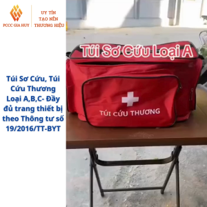 Túi Sơ Cứu Túi Y Tế Loại ABC kèm nẹp gỗ-Đầy đủ 27 trang thiết bị theo TT số 19 của BYT