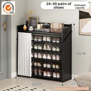 Install-Free Folding Shoe Rack