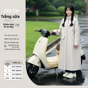 WANBAOLV | Áo Mưa Chống Thấm cho Học Sinh và Người Lớn Đi Xe Điện Dày và Rộng
