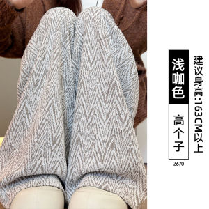 ผู้หญิง กางเกงขากว้าง กางเกง ขนสัตว์ ผ้าถักแบบเดรป หลวม สไตล์ ฤดูใบไม้ร่วง สินค้ามาใหม่ ลำลอง ทรงสูง เอว ทรงตรง กางเกง