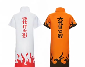 Anime Naruto Cosplay Fourth Seventh Hokage Cloak Red Cape Namikaze Minato Cosplay Women Men Halloween Cosutme
