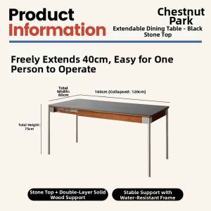 Retirement Design Extensible Vintage Dining Table