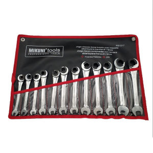 binoax | 12 PCS 8mm-19mm Tubing Ratchet Wrench Tubing Ratchet Wrench Double Spanners Tools Oil Wrench Open End Ratchet Wrench