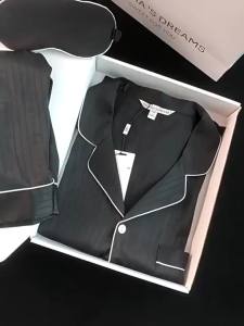 High-Grade Ice Silk Pajamas Mens Spring and Autumn Thin Silk Long-Sleeved Trousers Loose plus Size Young Home Wear Suit