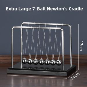 Newtons Cradle Desktop Decoration Metal Physics Inspired Office Living Room Study Room Decor Simple Modern Iron Material Gift