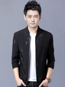 ROMON | Lomond Mens Jacket Spring Autumn New Style Middle-Aged Dad Short Windproof Baseball Collar Flight Suit Fashionable Zipper Sleeve