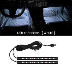 New LED Car Interior Ambient Foot Strip Light Kit Backlight 5V USB Auto Decorative Atmosphere Neon Lamp Vehicle Accessories