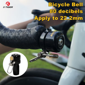 X-TIGER 80dB Bicycle Bell Clear Loud 22.2mm MTB Road Bike Bell Compact Lightweight Handlebar End Bell Manual Bicycle Horn