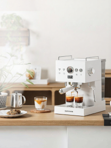 SAPOUDR | Home & Commercial Use Semi-automatic Espresso Machine with Milk Frother