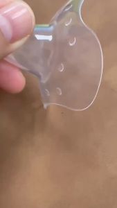 Breastfeeding Mom Nipple Shield Triangular Semi-Circle Shaped Transparent Breast Protector with Case