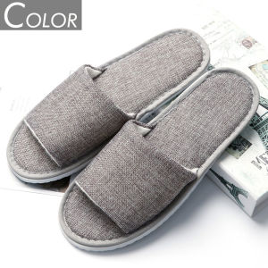 Dép Lót Vải Lanh Dùng Một Lần Dày Chống Trượt Cho Khách Sạn Mùa Xuân Hè Phòng Tắm Spa Sử Dụng Tại Nhà Dép Lót Vải Lanh U.N.P