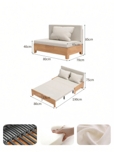 SAMEDREAM | Extendable Foldable Sofa Bed Two-in-One