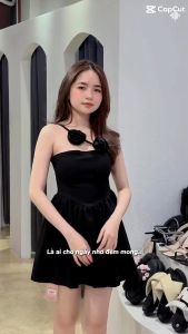 🎀 Đầm Xòe Cúp Ngực Dây Hoa 3D – Sang Chảnh Quyến Rũ Và Cực Kỳ Tôn Dáng 🎀