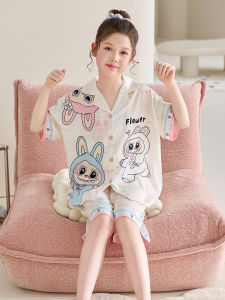 QIANSHUIMILU | Quần Short Pajamas Tay Ngắn Dành Cho Bé Gái
