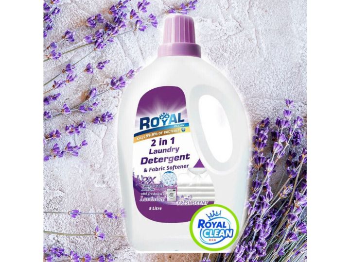 Royal clean, 2 in 1 Laundry detergent with softener. sabun dobi