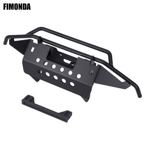 1Pcs Stainless Steel Front Bumper for 1/10 RC Crawler Car Traxxas TRX4 Bronco Simulation Upgrade Parts
